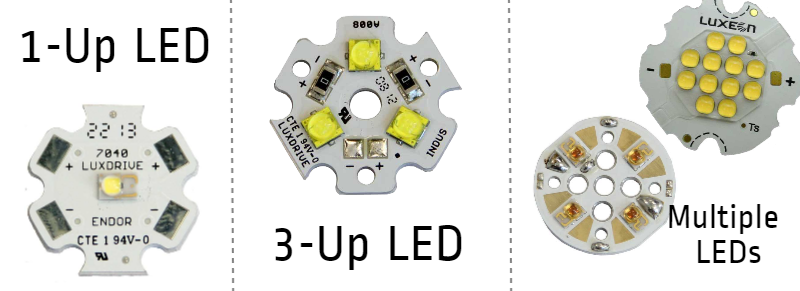 LED Star MCPCB configurations