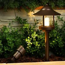 4 Compact/Small White LED Lights Deck Yard Garden Patio Stairs Landscape Outdoor Light Emitting Diode Installation Kit. 
