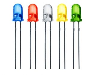 Chanzon 100 pcs 5mm RGB Multicolor Fast Flashing Bright Lighting Bulb Lamps Electronics Components Filcker Light Emitting Diodes Dynamics LED Diode Lights Multi Color Changing Blinking Straw Hat 