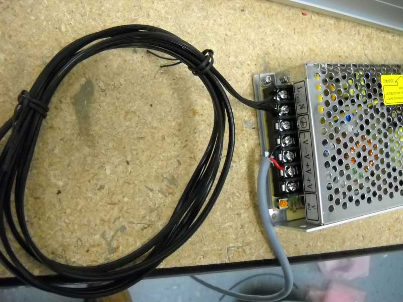 Connect 2 Conductor Wire to Power-Supply and Test