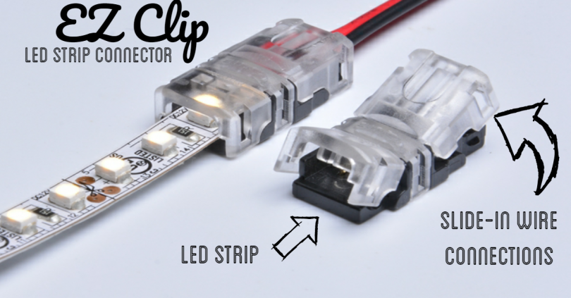 5x LED Connector Adapter Strip To Strip/Wire Quick Clip For LED Strip 2-6Pin UK 