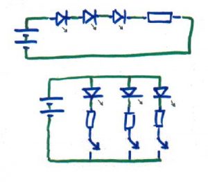 Schematic of Series Parallel Circuit