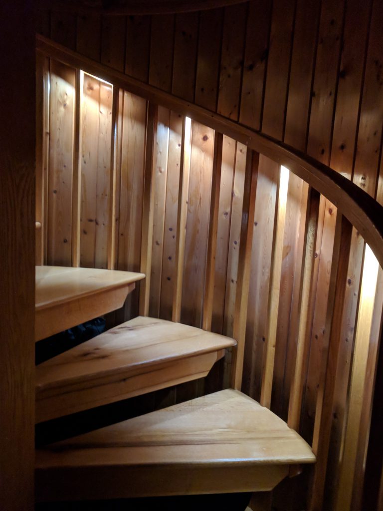 LED Strip lights in Spiral Staircase