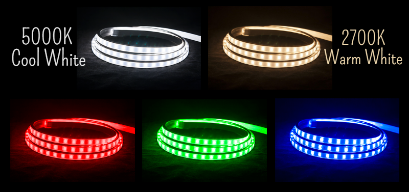 AC LED strip light colors