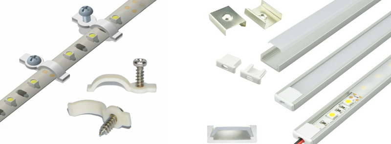 LED profiles are elegant accessories for LED strips