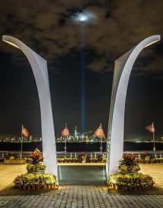 LED paver lights at 9/11 memorial