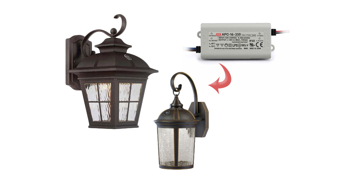 Altair Lighting Led Lantern And, How To Replace Light Fixture With Led