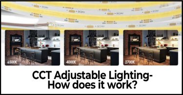 Adjustable color temperature led lights