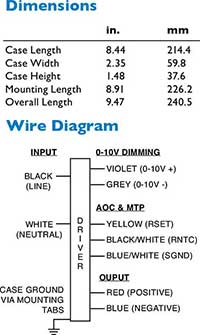 dimensions & wiring diagram