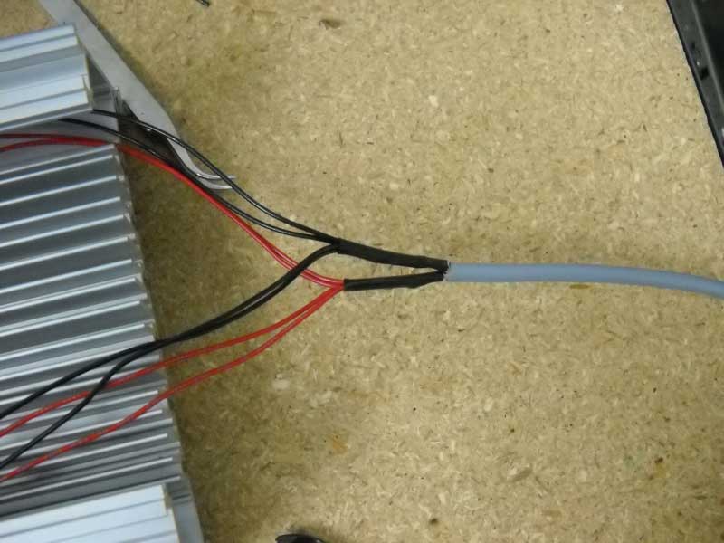 Connect Red and Black Wires to 2 Conductor Cord