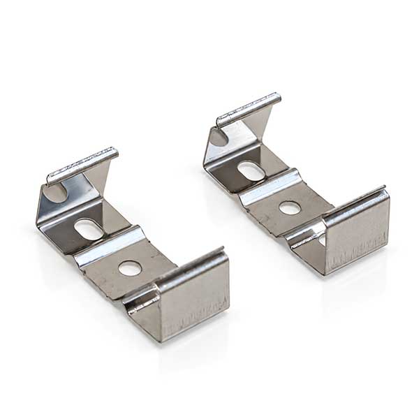 Two fixed surface-mount clips for the deep LED channel