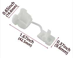 Power Cord Strain Relief Dimensions
