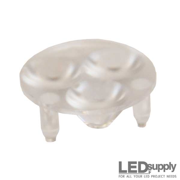 thumbnail image 2 of 10pcs 30 Degree LED Lens For 1W/3W High Power LEDs – With 20mm Screw Holder, White 2 of 6