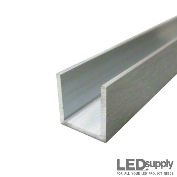 Aluminum U Channel - 1.25inch X 1.25inch