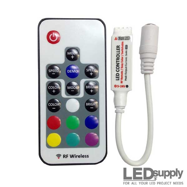 hop Een computer gebruiken Fragiel RGB Remote Control RF Dimmer for LED Strips