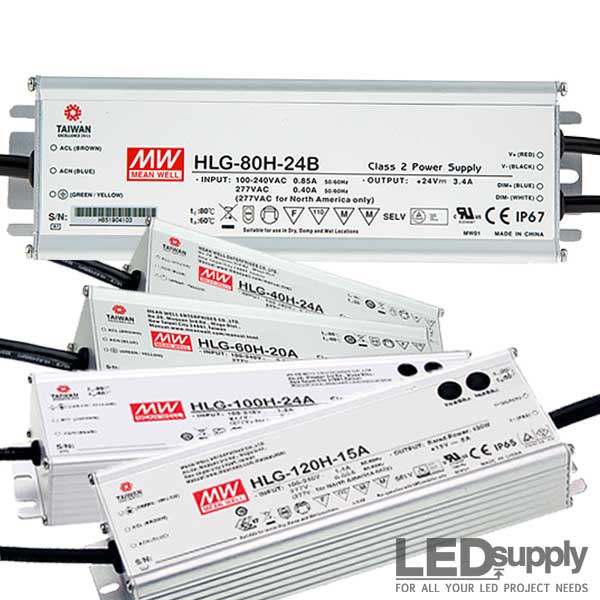 Hlg-185h-24aMean Well 185w CC CV LED Power Supply for sale online 