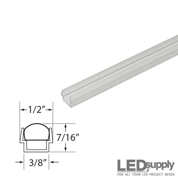 LED Strip Clear Plastic Mounting Track