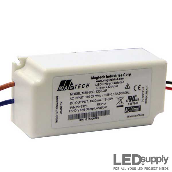 277 Volt input 12 Volt Output - 60 Watt A/C, LED Driver