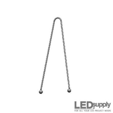 Aircraft Cable with Cross Double Ball Ends - 6", 8", 9"