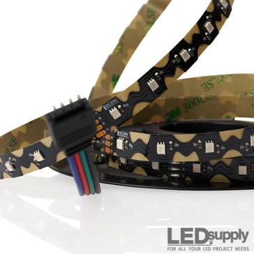90° Bendable RGB Indoor LED Strip Light — 24V, IP20
