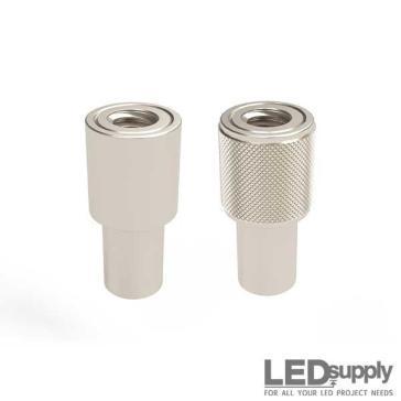 2-Piece Cable Coupler – 1/4-20 Female Thread, Nickel-Plated Brass for 1/16" Aircraft Cable