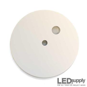 2" Round Canopy - Low Profile for Aircraft Cable Suspension