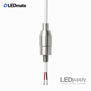 Cord Gripper: Self-Locking, Bottom-Exit for 6AWG Power Cord, 1/4-20 Male Thread
