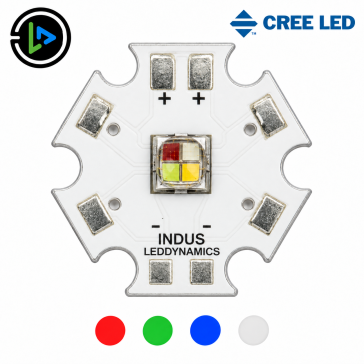 1-Up Cree XM-L RGBW 20mm LED Star - Optics Ready™