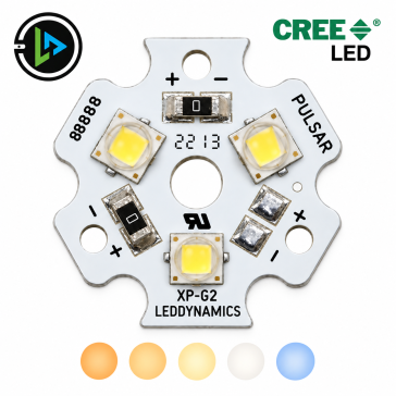 3-Up Cree XP-G2 White 20mm LED Star - Optics Ready™