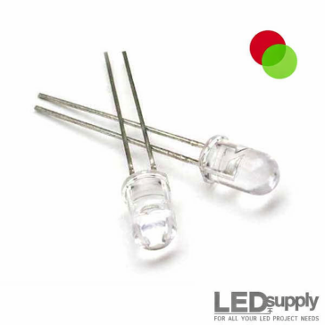 5mm LED - Red/Green Dual Color 60° Viewing Angle
