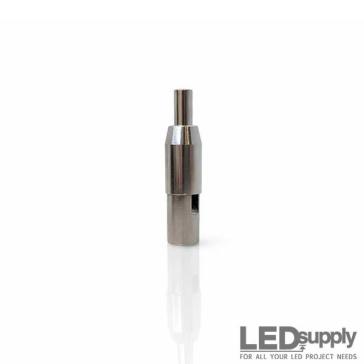 Self-Locking Gripper - 1/4-20 Female Thread, Side-Exit Aircraft Cable