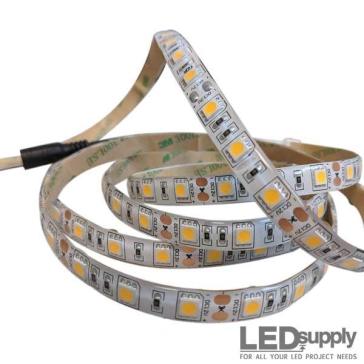 White Waterproof High Density LED Strip Light — 12V, 329 lm/ft, IP65