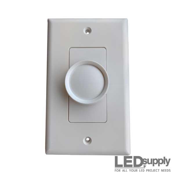 LED Knob Control Dimmer 0-10V 1-10V LED Light Dimmer Switch AC110V 220V  Brightness Easy Adjustable Recessed Installation