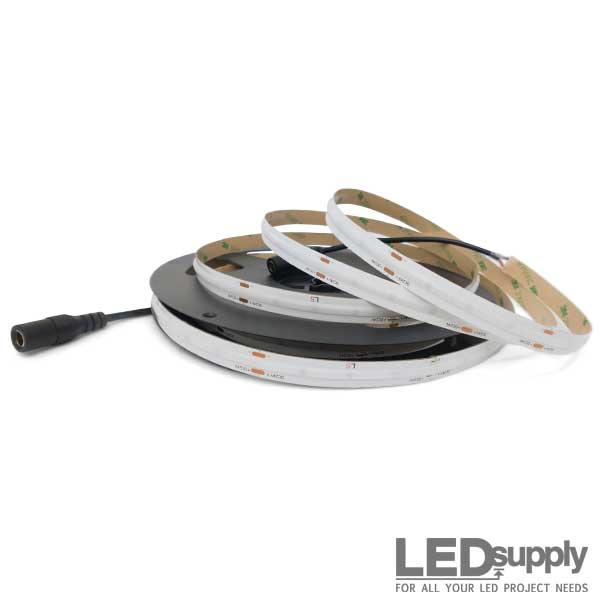 Battery Powered LED RGB Tape Light Kit 5V - 24V DC 3 ft Reel