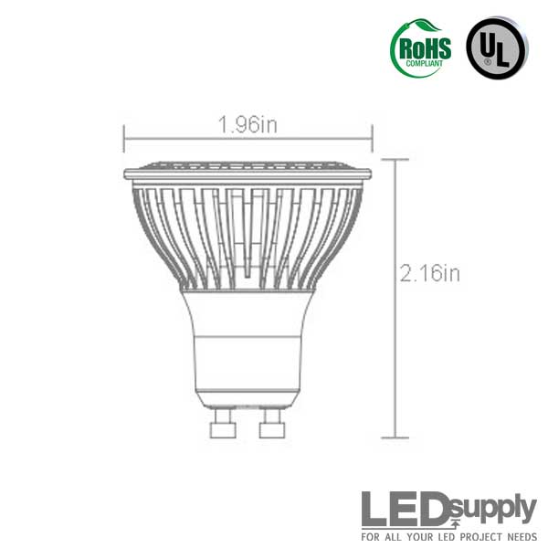 Roux leren temperament GU10 Warm-White Dimmable LED Retrofit Lamp