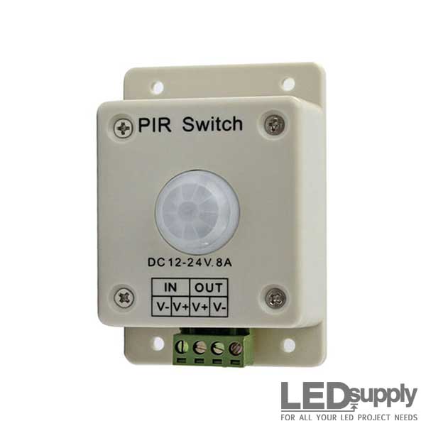 Automatic DC 12-24V 8A Infrared PIR Motion Sensor Switch For LED Light Lamp New 