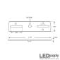 Suspension Crossbar – 1/4-20 Mount for LED Canopies and Fixtures