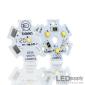 3-Up Luxeon C White 20mm LED Star - Optics Ready™