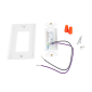 LUXdrive® 0-10V Wall Mount 2-Channel Dimmer - Dual Slider Style, White