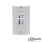 0-10V Wall Mount 2-Channel Dimmer - Dual Slider Style