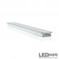 Recessed Mount LED Channel, 22mm with Flat Diffuser Lens
