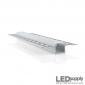 Plaster-In Flat Mount LED Channel, 56mm with Flat Diffuser Lens