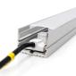 35mm Deep LED Channel – 1M with Diffuser & Fixed or Articulating Clips, End Caps