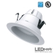 4-Inch IC/UL LED Downlight with White Trim