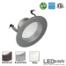 3-Inch LED Downlight Remodel Can & Brushed Steel Trim