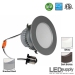 4-Inch LED Downlight with Brushed Steel Trim
