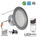 6-Inch LED Downlight with Brushed Steel Trim