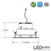 6-Inch High Power LED Downlight & Trim