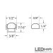 Clear Plastic Mounting Track for AC LED Flex STrips