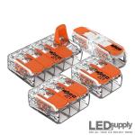 WAGO 221 Series Splicing Connectors – Inline, 2, 3 & 5-Lever